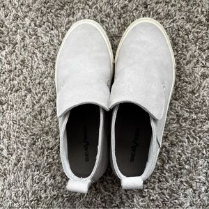 SeaVees Light Gray Suede Slip-On Sneakers hunigton model nwot suede